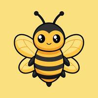 Realistic Bee Drawing vector
