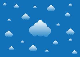 Blue Cloud Gradient Background vector