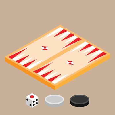 Backgammon Board 3D