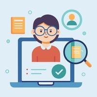 Creative Job Application Template vector
