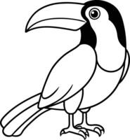 Abstract Bird Outline Design vector