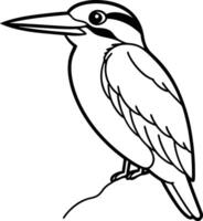 Artistic Bird Outline Creation vector