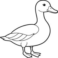 Feathered Duck Design vector