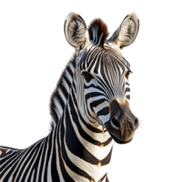 Zebra with a Transparent Background, Striking Black and White Stripes, Wildlife Photography, Animal Portrait, Equine Beauty, African Icon, Isolated Zebra Image, Zoo Animal, Striped Mammal, Zebra Headshot, High-Resolution Zebra Image, Transparent png