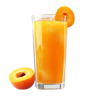 Refreshing Apricot Juice with a Transparent Background - Perfect for Summer png