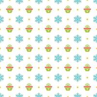 Christmas pattern background design for wrapping paper, greeting card and packaging decoration vector