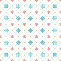 Christmas pattern with snoflakes background design vector