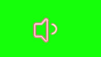 Speaker pop up animation motion graphic with chroma green screen clip template 4k Background. video