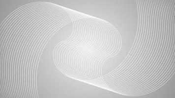 Simple and Elegant White and Black color rotating repeating lines geometrical loop able background video