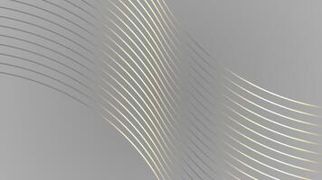 Premium background design with White and Black line pattern in luxury, Abstract horizontal template for business banner loop able background video