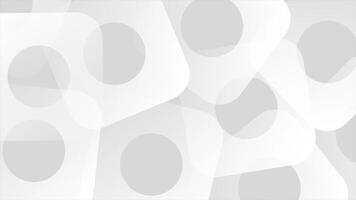 White and Black color futuristic multiple moving faded squares loop able geometrical background video