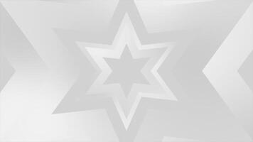 White and Black color moving gradient stars geometrical loop able simple background video