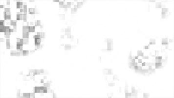 White and Black color complex squares pattern abstract design technology loop able modern background video
