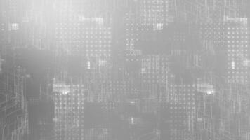 abstract technology dark background with random dots and grid. data, hi-tech futuristic background video