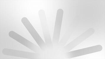 White and Black color simple and elegant rotating semi circle geometrical gradient loop able background video
