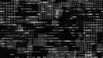 Digital technology speed connect White and Black color particles background, cyber nano information, abstract communication, innovation future tech data modern background video