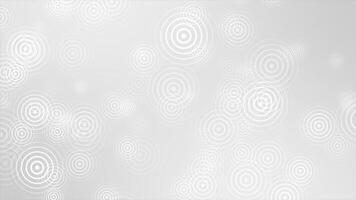 White and Black color simple and elegant multiple circular shapes modern futuristic background video
