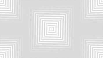 White and Black color futuristic repeating squares loop able geometrical background video