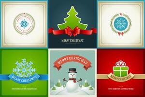 Merry Christmas greeting cards templates and backgrounds design. vector