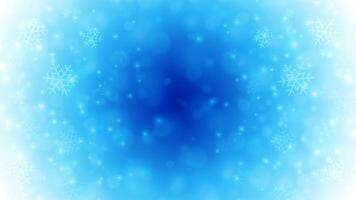 Light blue winter Christmas background with glow snow ice crystal 3d design realistic vector