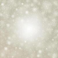 Christmas background snowflakes with lights vector