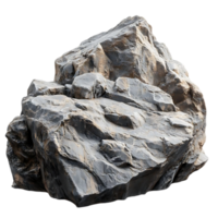 Large Grey Rock with a Transparent Background Isolated png