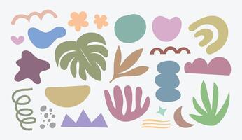 Collection of various abstract flat design shapes. vector