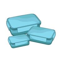 food container set vector