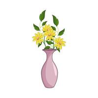 Modern Flower Vase vector