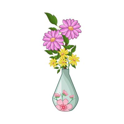 Graceful Vase with Fresh Flowers