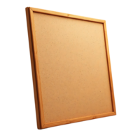 Cork Bulletin Board with Wooden Frame, Transparent Background Image for Mockups, Presentations, and Design Projects png