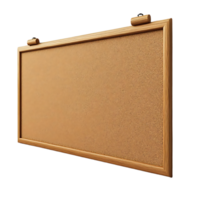 Cork Bulletin Board with a Transparent Background for Easy Displaying and Organization png