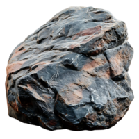 Gray and Red Granite Rock with a Transparent Background png
