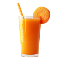 Refreshing Carrot Juice with a Transparent Background, a Perfect Summer Drink png