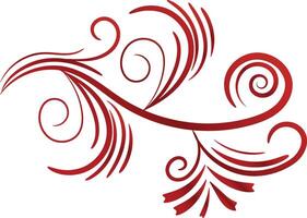 Abstract floral background with swirls. vector