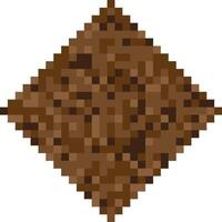 Pixelated dark skin nude tone censorship bar in diamond shape. Ideal for use in content moderation, production, and social media graphics. vector
