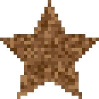 Pixelated dark skin nude tone censorship bars in star shape. Ideal for use in content moderation, production, and social media graphics. vector