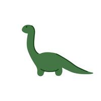Dinosaur toy for children in flat style. illustration isolated on a white background. vector