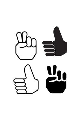 icon sheet love and peace for design