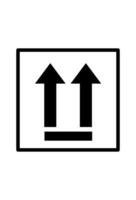icon keep packet up symbol. keep packet up symbol vector