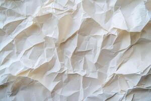 A crinkled paper texture background features a wrinkled, irregular surface with a tactile, aged appearance photo