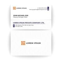 Sleek and Modern Professional Business Card Template vector