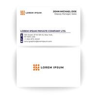 Sleek and Modern Professional Business Card Template vector