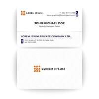 Sleek and Modern Professional Business Card Template vector