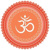 Flat design om symbol design vector