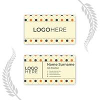 Print Business Card Set- Creative and Clean Business Card Template. vector