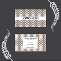 Print simple business card template. vector