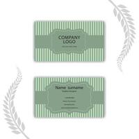 elegant and smart business card. vector