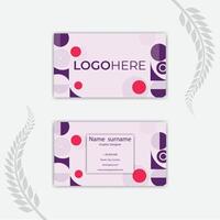Print Abstract Business Card Design. vector