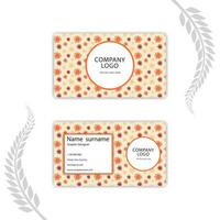 Print Elegant business card design template. vector